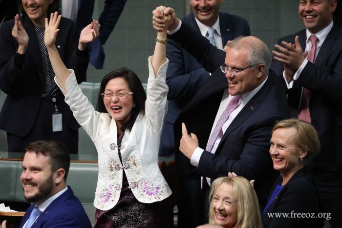 2019 Gladys Liu completed first speech in Federal Parliment.jpg